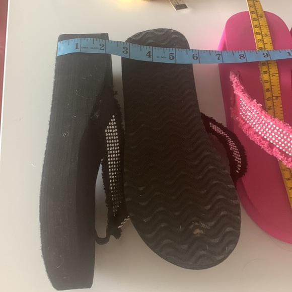 Bobee summer flip flops, 2” to 1” platform heels, 2 pairs - Picture 4 of 7